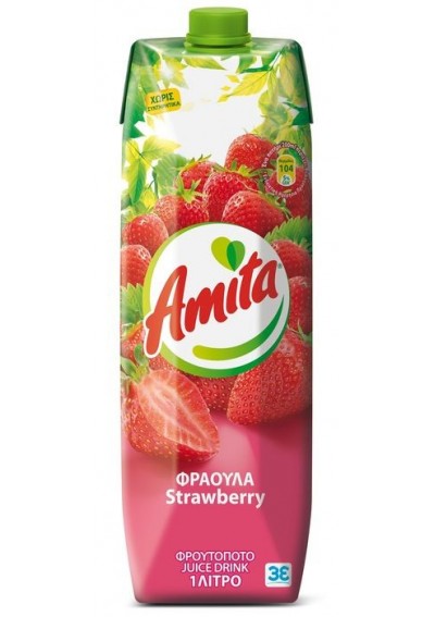 Amita Φράουλα 1lt