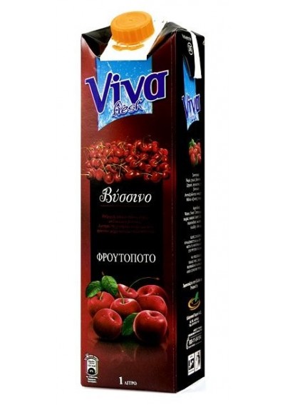 Viva Sour Cherry Fruit drink 1lt