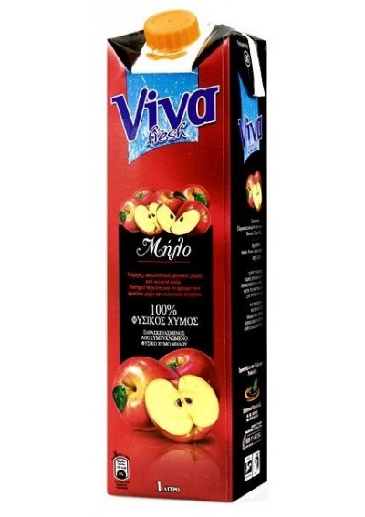 Viva Φυσικός Χυμός Μήλο 1lt